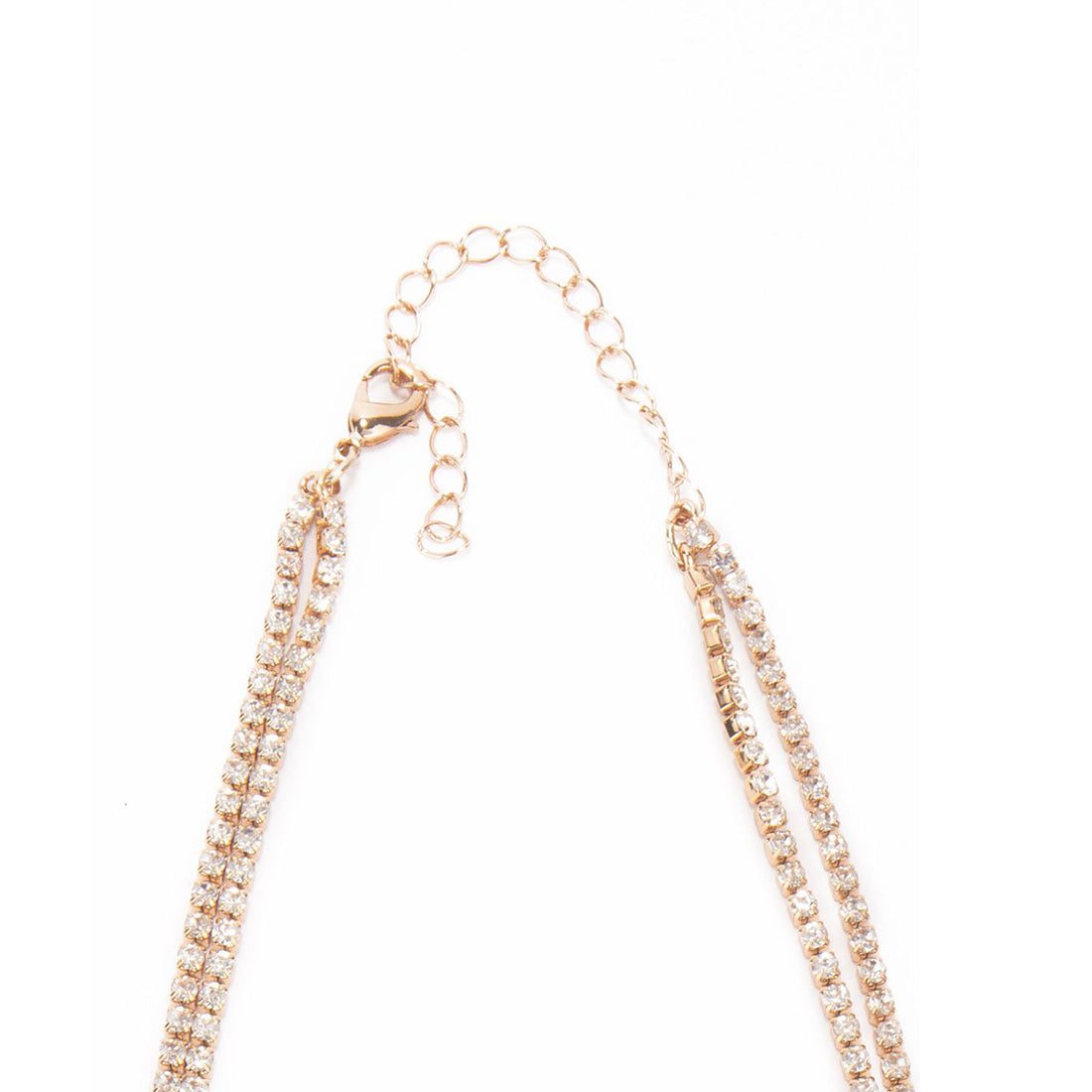 Gold Diamond Two-Layered Necklace