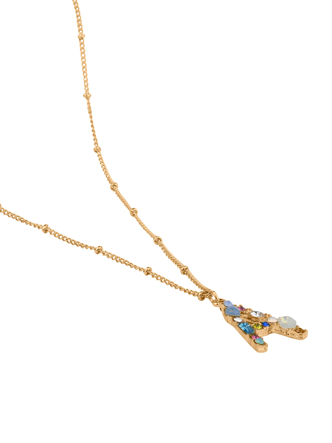 Jeweled A Necklace