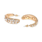 Cluster Half Hoop Earrings