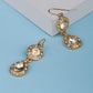 Gold Diamond Drop Earrings
