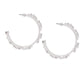 Diamond Hoops Earrings Set