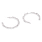Diamond Hoops Earrings Set