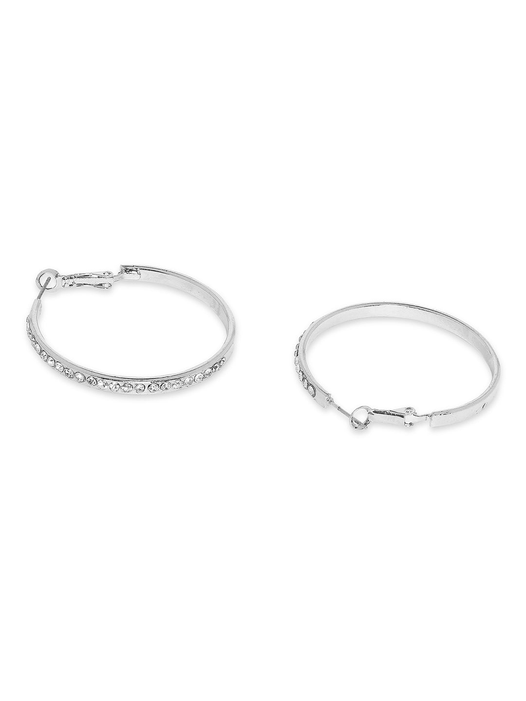 Diamond Hoops Earrings