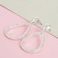 Silver Diamond Drop Earrings 