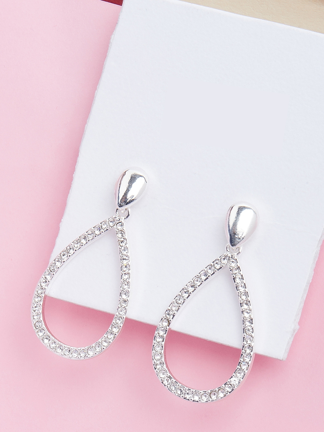 Diamond Rain Drop Earrings