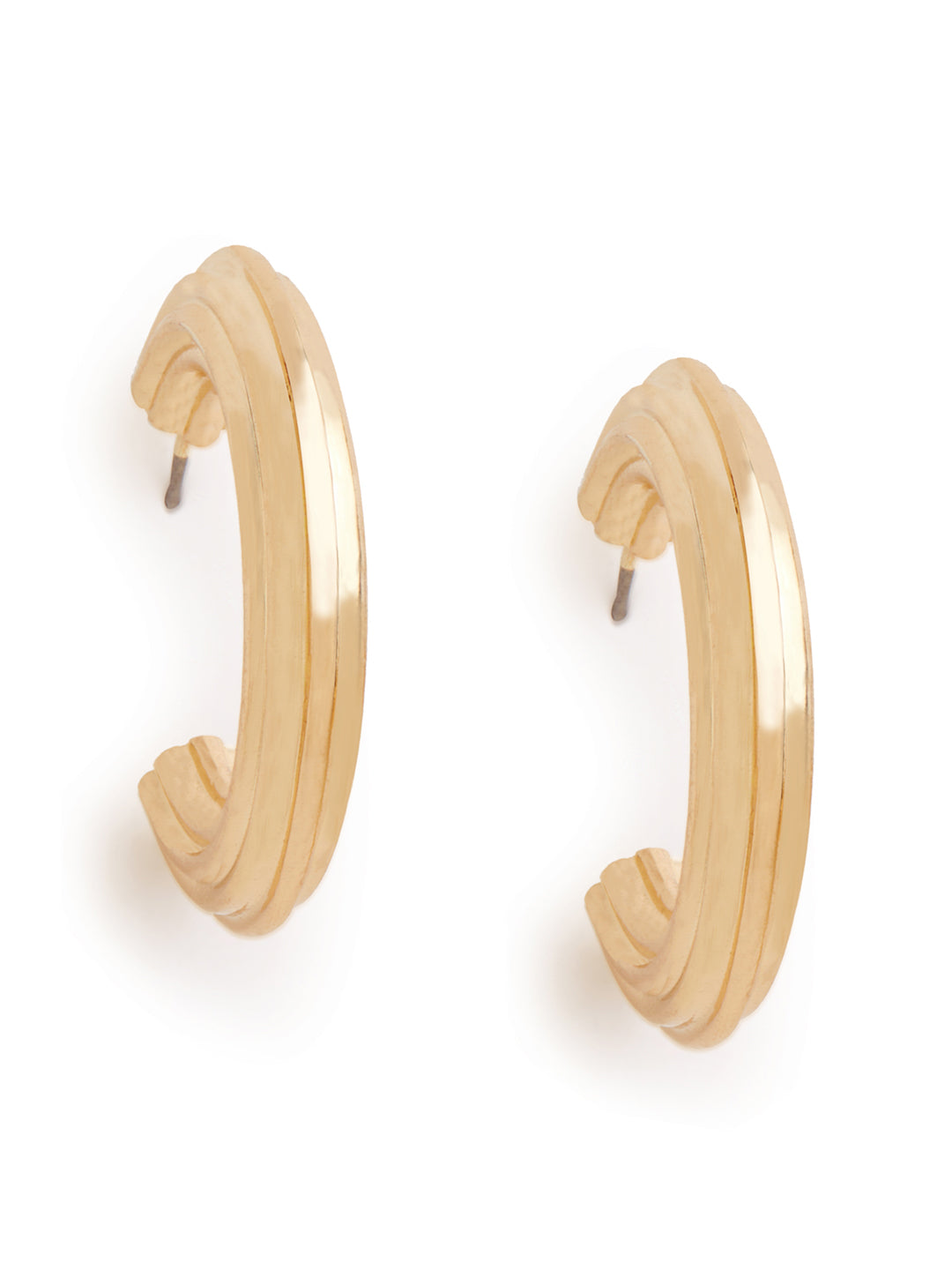Gold Geometry Hoop Earrings