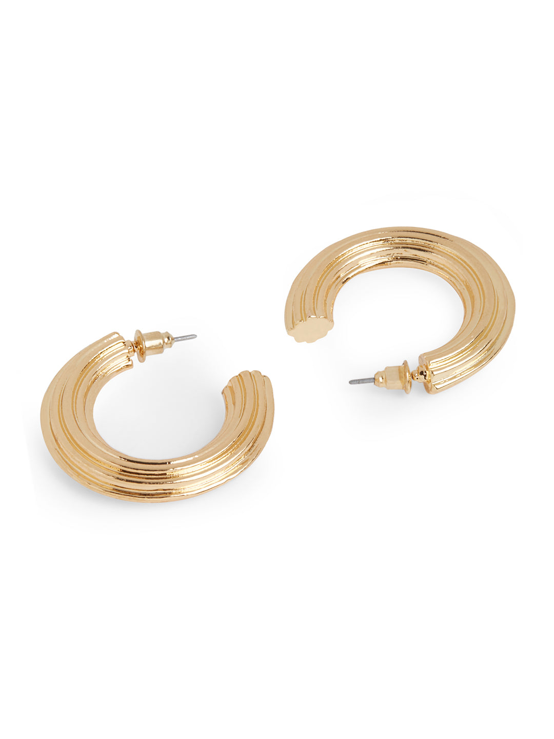 Gold Geometry Hoop Earrings