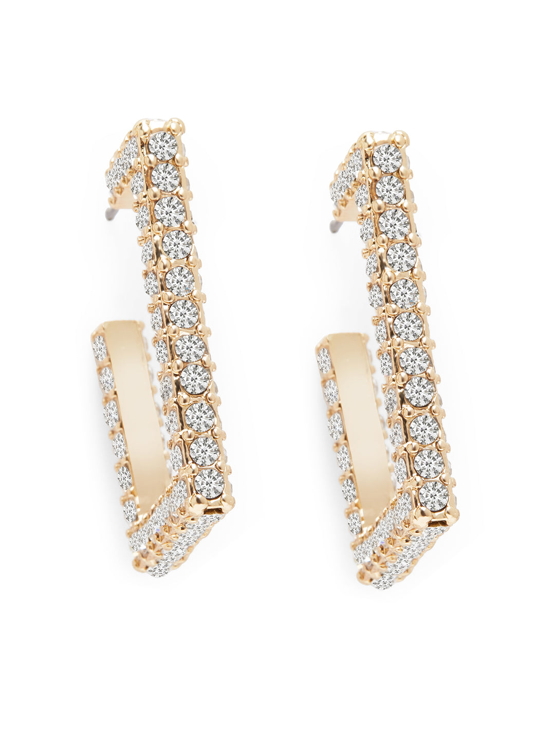 Gold Geometry Hoop Earrings