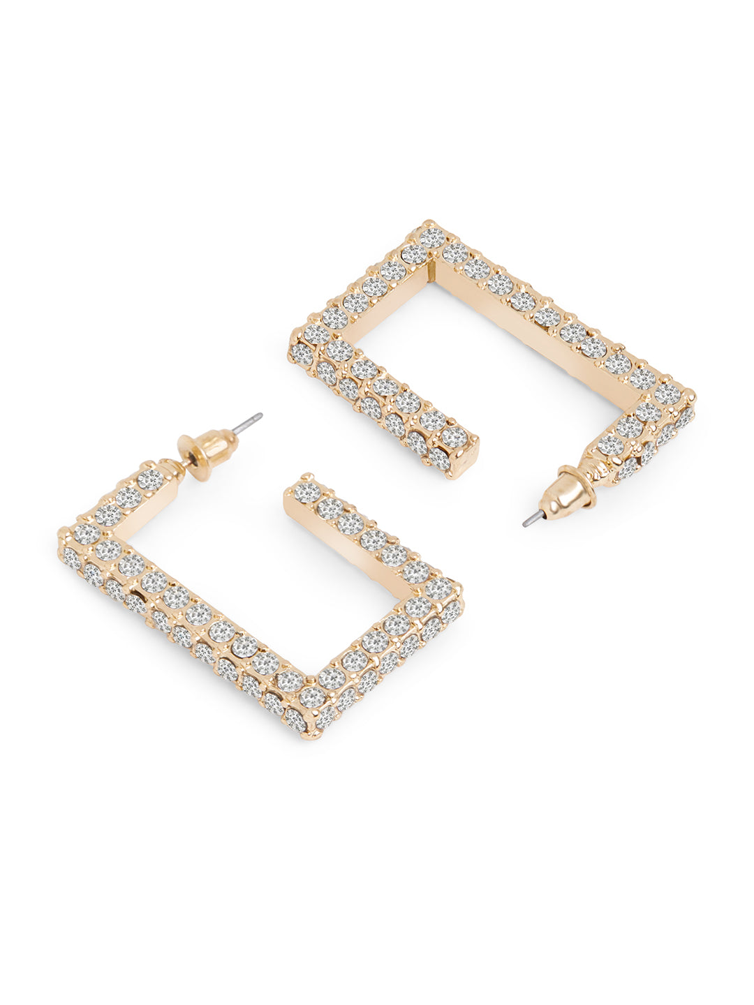 Gold Geometry Hoop Earrings