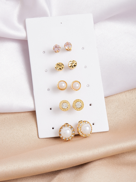 Gold Stud Earrings