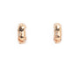 Golden Diamond Half Hoop Earrings