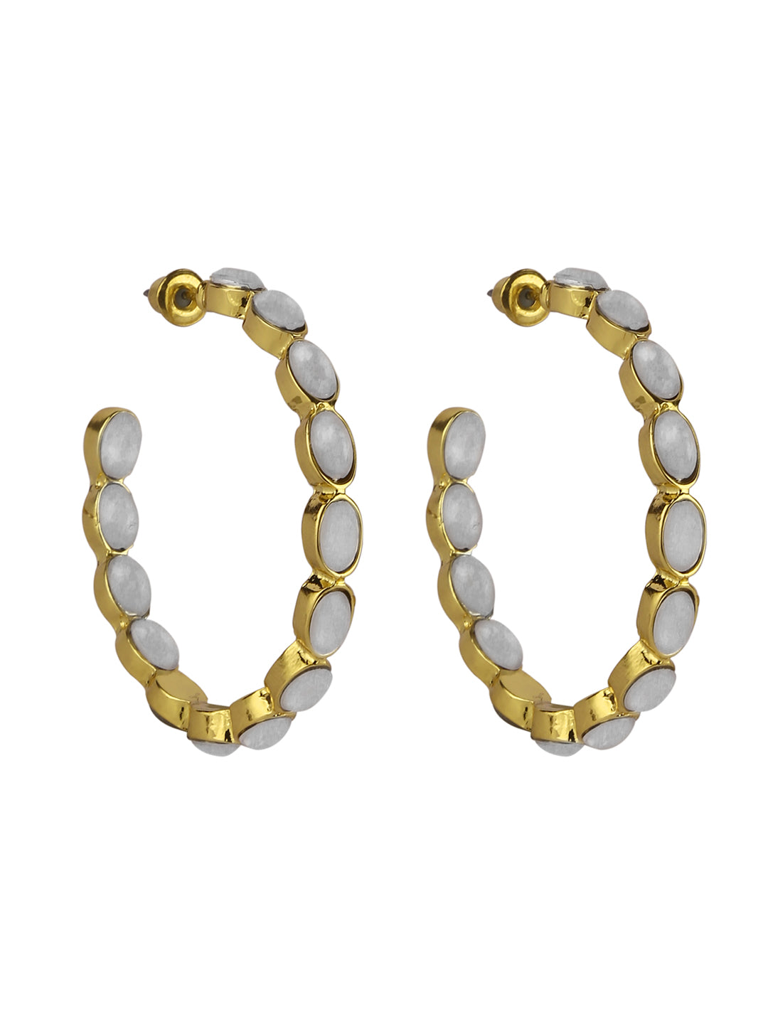 Opal Hoop Earrings