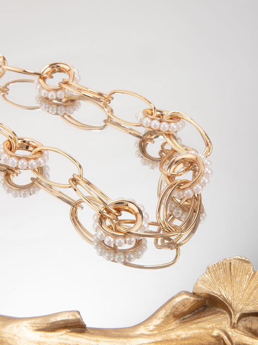 Pearl Linked Necklace