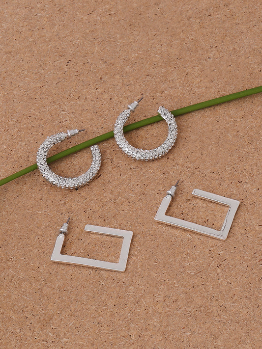 Silver Hoop Earrings