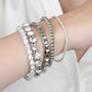 A Set of Five Silver Bracelets