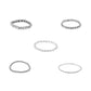 Silver and Diamond Bracelet Set