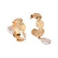 Spiral Pearls Hoop Earrings
