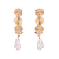 Spiral Pearls Hoop Earrings