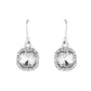 Square Diamond Border Earrings
