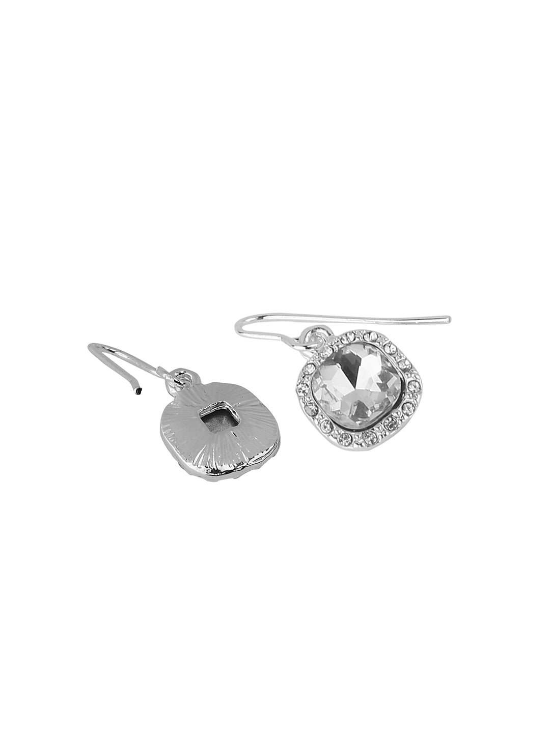Square Diamond Border Earrings