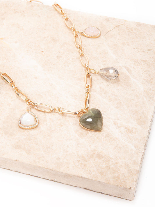 The Olive Heart Necklace