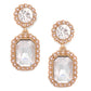 Vintage Pink Pearl Earrings