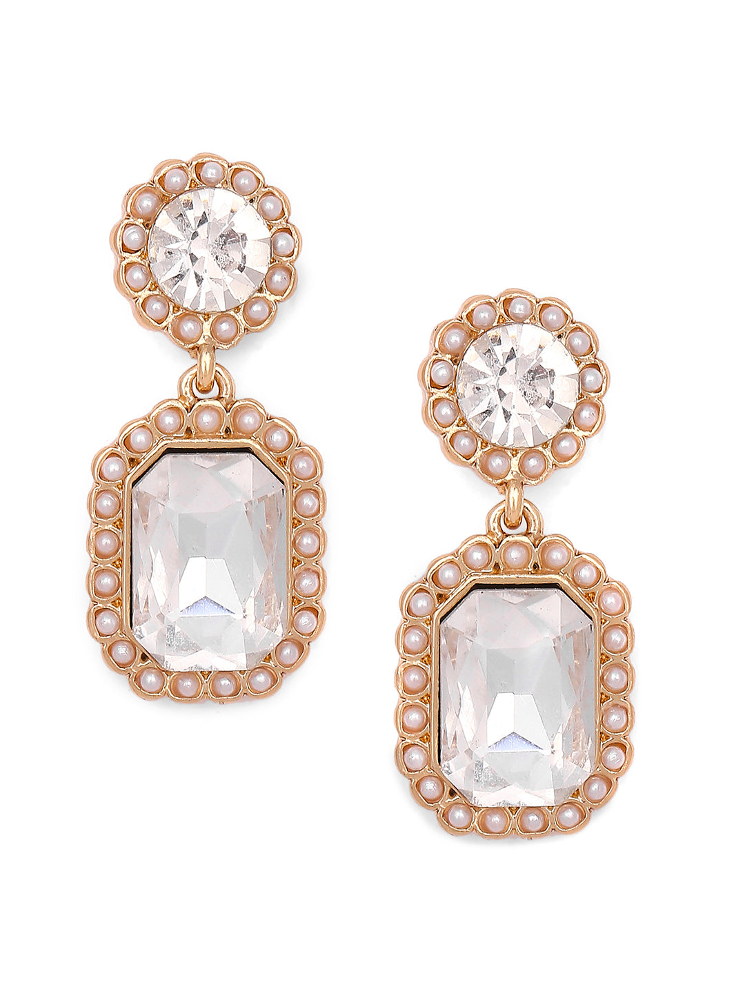 Vintage Pink Pearl Earrings