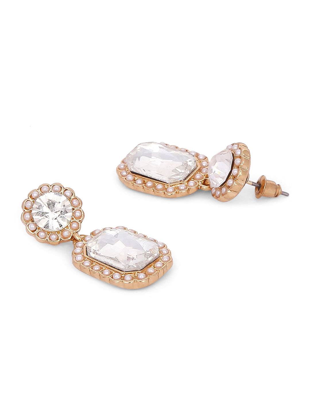 Vintage Pink Pearl Earrings